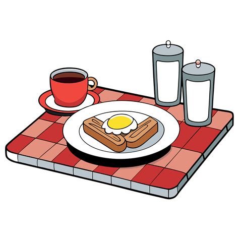 Inglés desayuno en un mostrador en un café restaurante 49578751 Vector ...