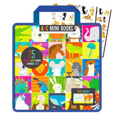 Animal Alphabet Board Book Super Set For Toddlers Babies - 24 Mini ABC ...