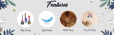 Artvibes Rural Art Wooden Wall Hanger Spoons for Home | Office | Living ...