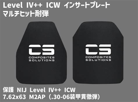 Level IV++ ICW インサートプレート ICW マルチヒット耐弾 防弾プレート / Level IV 実物 ICW マルチヒット耐弾 ...
