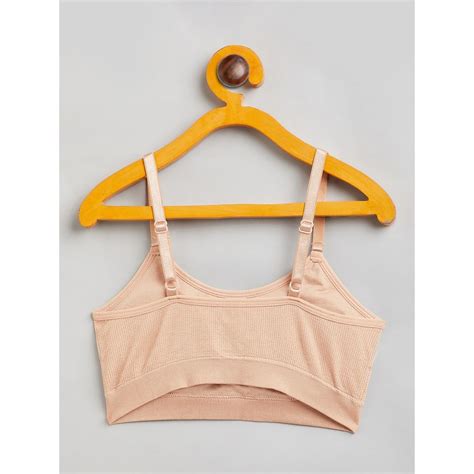 Buy C9 Airwear Ribbed Bra In Skin color Online