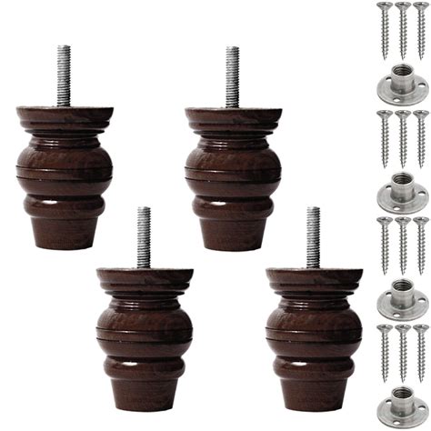 Premium Quality Wooden Sofa Legs with Fittings and Screws – LakdiBaaz