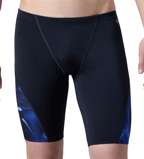 Buy Speedo Men's Endurance+ Digital Print V-Cut Jammer - True Navy ...