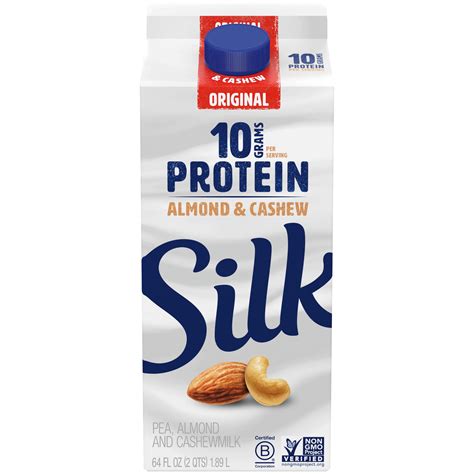 Silk Protein Pea, Almond & Cashew Milk, Original, Dairy-free, Vegan ...