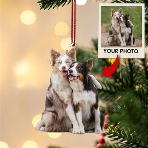 Personalized Puppy Picture Ornament, Custom Dog Ornament, Christmas ...