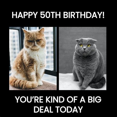 Free Happy 50th Birthday Meme For Her Template to Edit Online