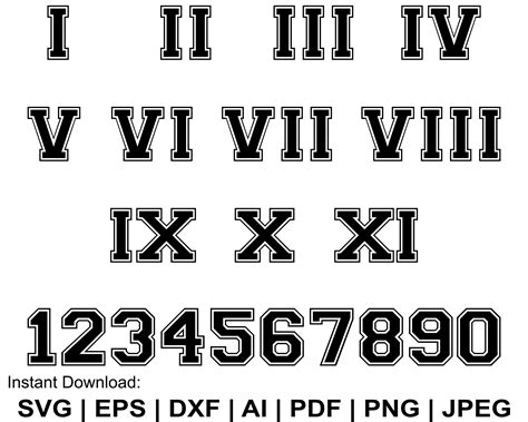Best Roman Numeral Font at Cheryl Alejandro blog