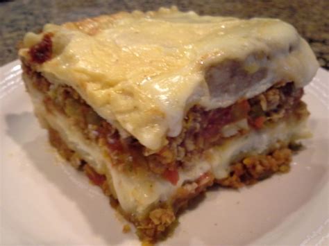 Classic Lasagna With Meat Sauce, Tomatoes And Bechamel  