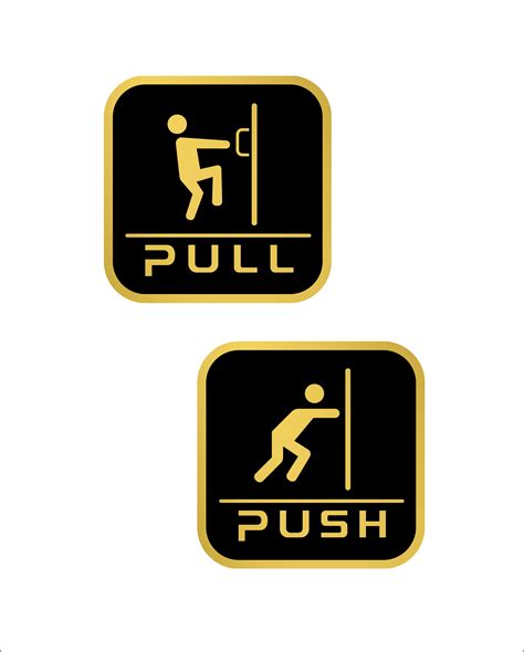 Acrylic Push Pull Sign Stylish & Durable Door Sign – RIKOR