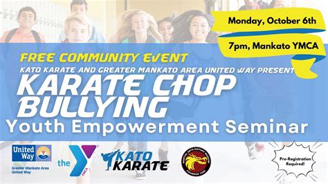 Karate Chop Bullying - Mankato Family YMCA, Mankato Family YMCA, 6 ...