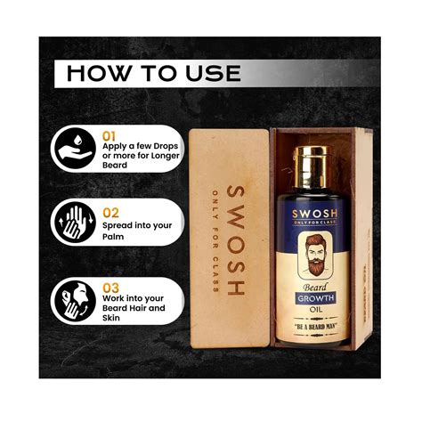 Buy Swosh Beard Growth Oil 50 ml online - Cureka
