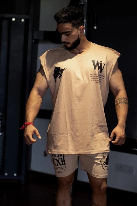 WV STAND UP "PREMIUM VINTAGE" MUSCLE TEE (BEIGE)