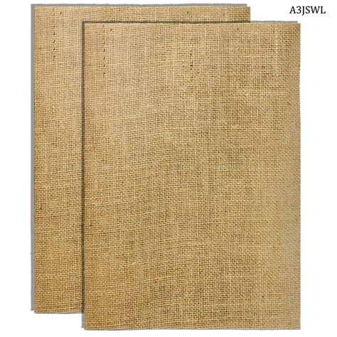 Lustrous Jute: A3 Laminated Jute Sheet 2Pcs – Inkarto