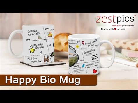 Happy Bio Mug | Happy Mug | All About You Mug | Send to India – Zestpics