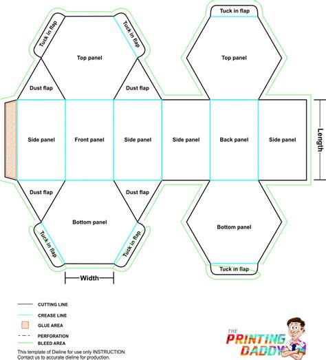Image result for Hexagonal Box Template