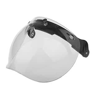 Magicdeal Motorcycle 3 Snap Helmet Visor Shield Flip Up Down Lens for ...