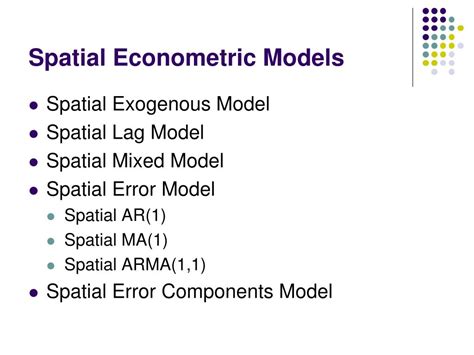 Image result for Spatial Econometric Models