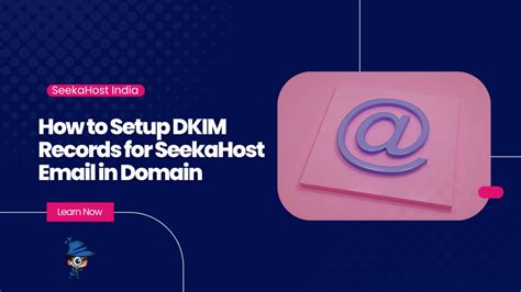 How to Setup DKIM Records for SeekaHost Email in Domain