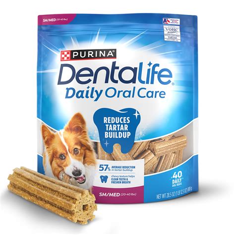 Purina Dentalife Daily Oral Care Chicken Flavor Small/Medium Breed Dog ...
