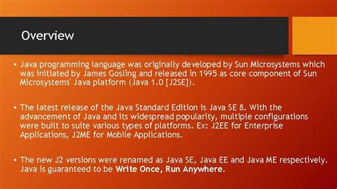Image result for Overview of Java Programming Language