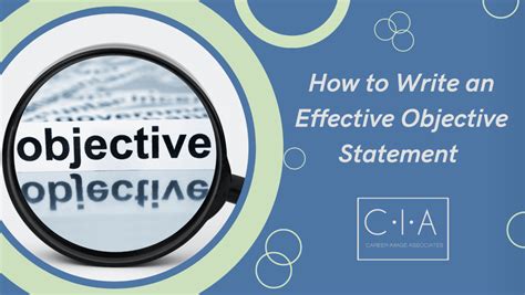 Image result for Objective Statement Form and Examples