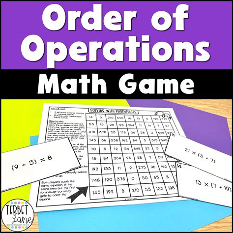 Order of Operations Game | Parentheses Brackets Braces | PEMDAS | Made ...