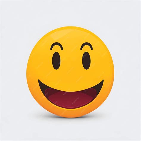 Premium Vector | Smiling face emoji or emoticon icon with happy eyes vector illustration