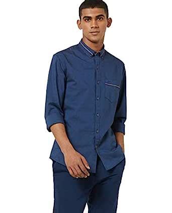 NETPLAY Men's Regular Fit Casual Shirt (Blue) : Amazon.in: Clothing ...
