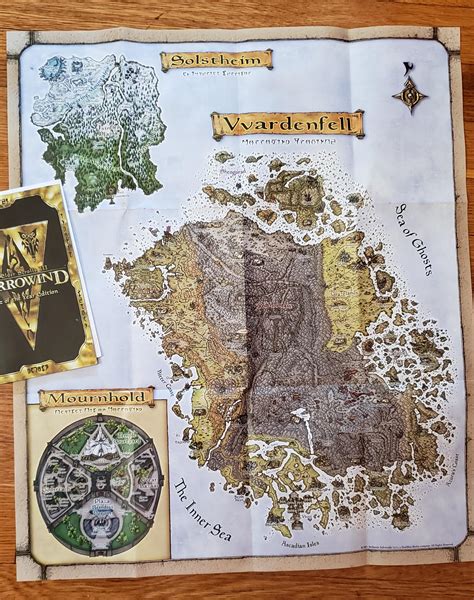 Morrowind Map With All Locations 2 MAPS, Tamriel And Skyrim Map, 2