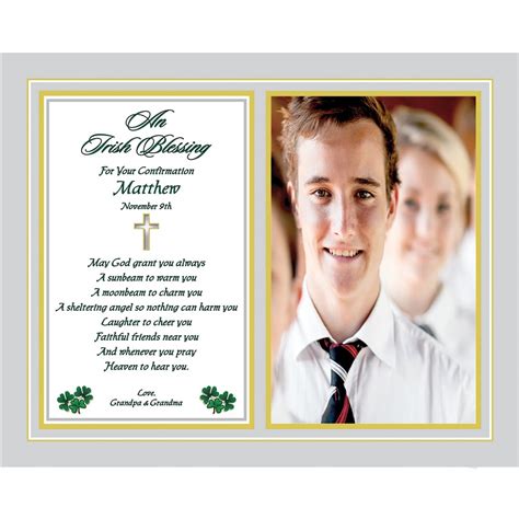 Poetry Gifts Irish Blessing Confirmation Gift for Teenage Boy or Girl ...