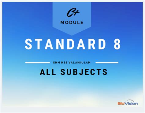 Class 8 - C+ Module - All Subjects