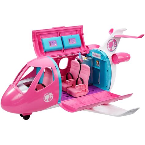 Barbie Dreamplane Airplane Playset with Puppy and Snack Cart, 15 ...
