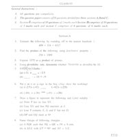 Class 6 Math: Sample Question Paper – 2 PDF Download
