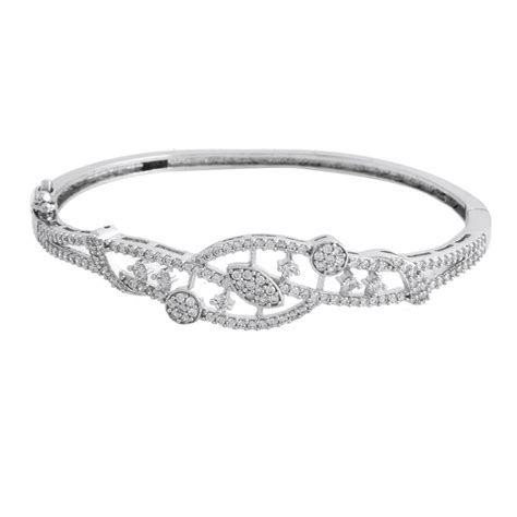 Sparkling Elegance Royal Crest American Diamond Bracelet – VOYLLA