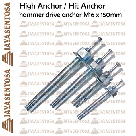 Jual High Anchor / Dynabolt ketok M16 x 150mm galvanis - Jakarta Pusat ...