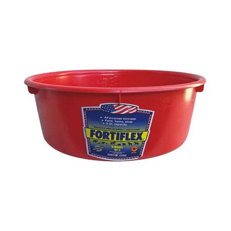 Fortiflex Mini Feed Pan for Dogs and Horses, 5-Quart, Red : Amazon.in ...