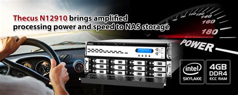 Thecus N12910 12-BAY 2U RACKMOUNT NAS : INTEL SKYLAKE CORE i3 6100 3 ...