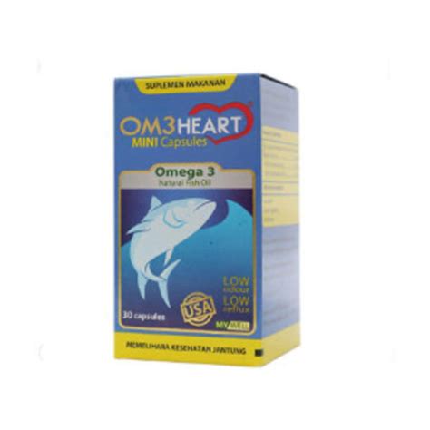 Om3Heart Omega 3 30 Kapsul - Manfaat, Kandungan, Dosis, dan Efek Samping