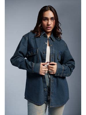 Buy FREAKINS Cosmo Blue Women Denim Jacket (S) Online
