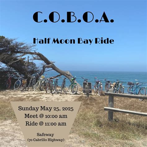 C.O.B.O.A. Half Moon Bay Vintage Bike Ride, 70 Cabrillo Hwy N, Half ...