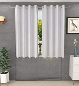 Buy ZATCHBELL Polyester Solid Long Crush Plain Window Curtain, 6 Feet ...
