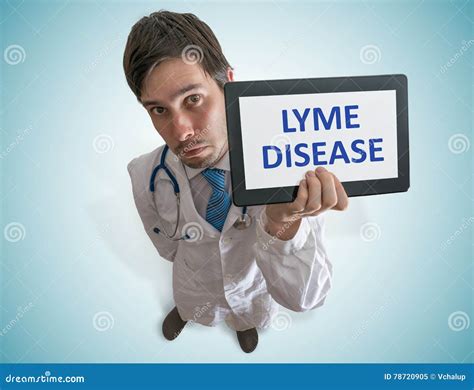 Doctor is Warning Against Lyme Disease Caused by Ticks Stock Image - Image of show, caused: 78720905
