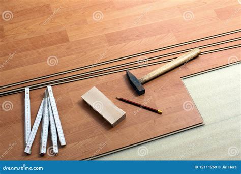 Wood flooring and tools stock image. Image of rosin, remodel - 12111269
