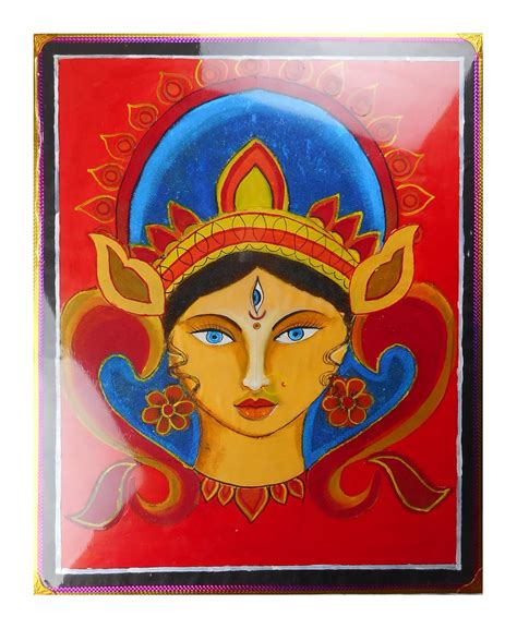 Jhalak art gallery Goddess Durga Painting (Paper, 72 cm x 0.1 cm x 57 ...