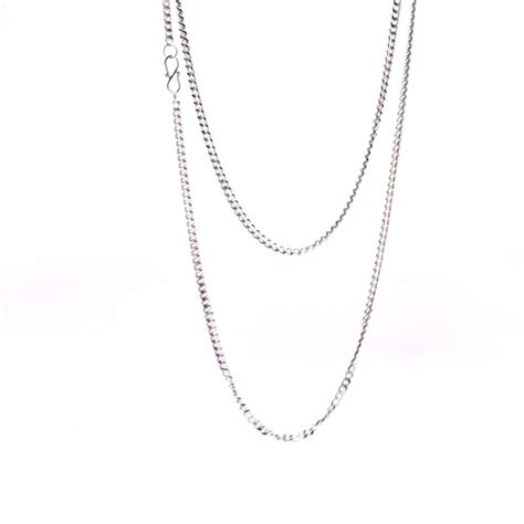 Sera Pure 999 Sterling Silver Curb Chain Necklace