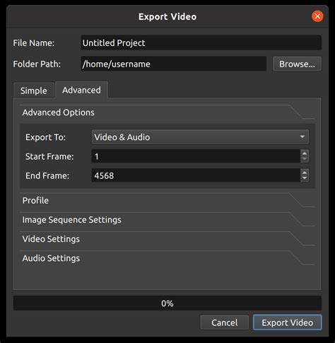 Rezultat imagine pentru OpenShot Export
