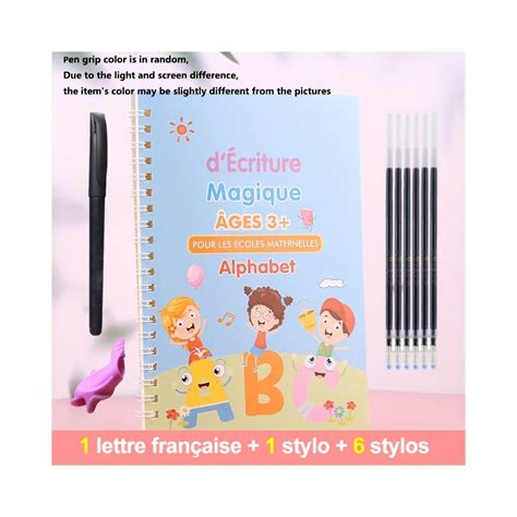 3D Groove French Arabic Calligraphy Copybook for Kids – CRAZE