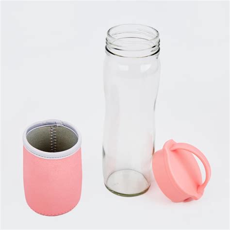 Buy Atlantis Bowen Glass Water Bottle with Pouch - 500ml from Home ...