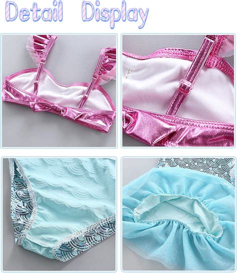 Buy Lopbraa Mermaid Costume for Girls Little Mermaid Princess Skirt ...