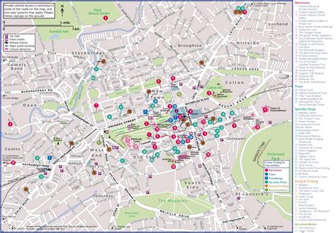 Edinburgh Sightseeing Map Edinburgh: Self Guided City Sightseeing